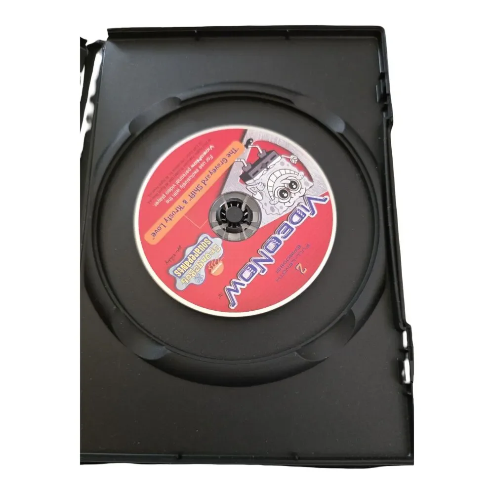 VideoNow Personal Video Player Red Tested Working + SpongeBob Beyblade Discs